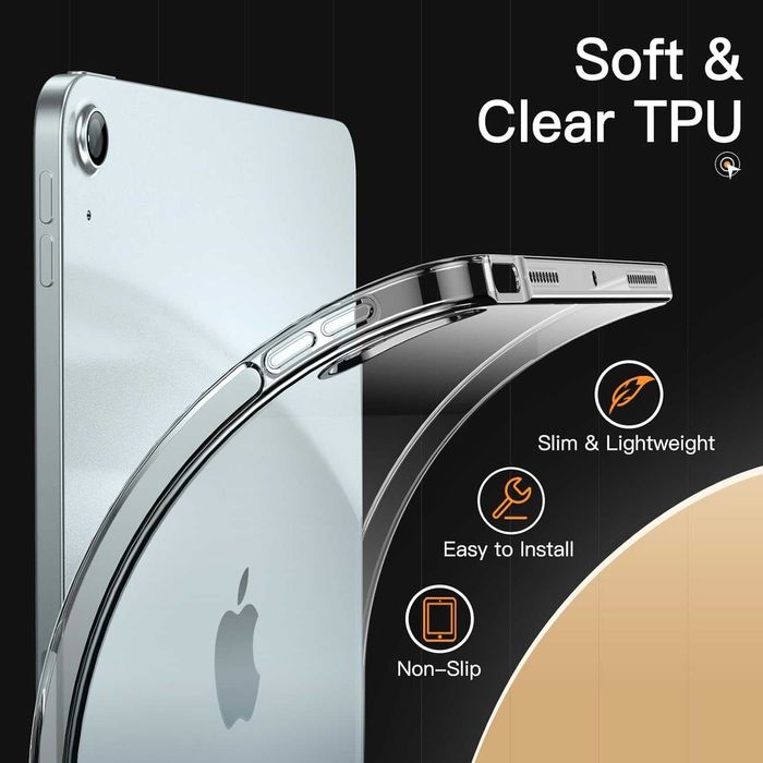 Etui dla iPad Air 11 Cala M3/M2, przezroczyste, JETech