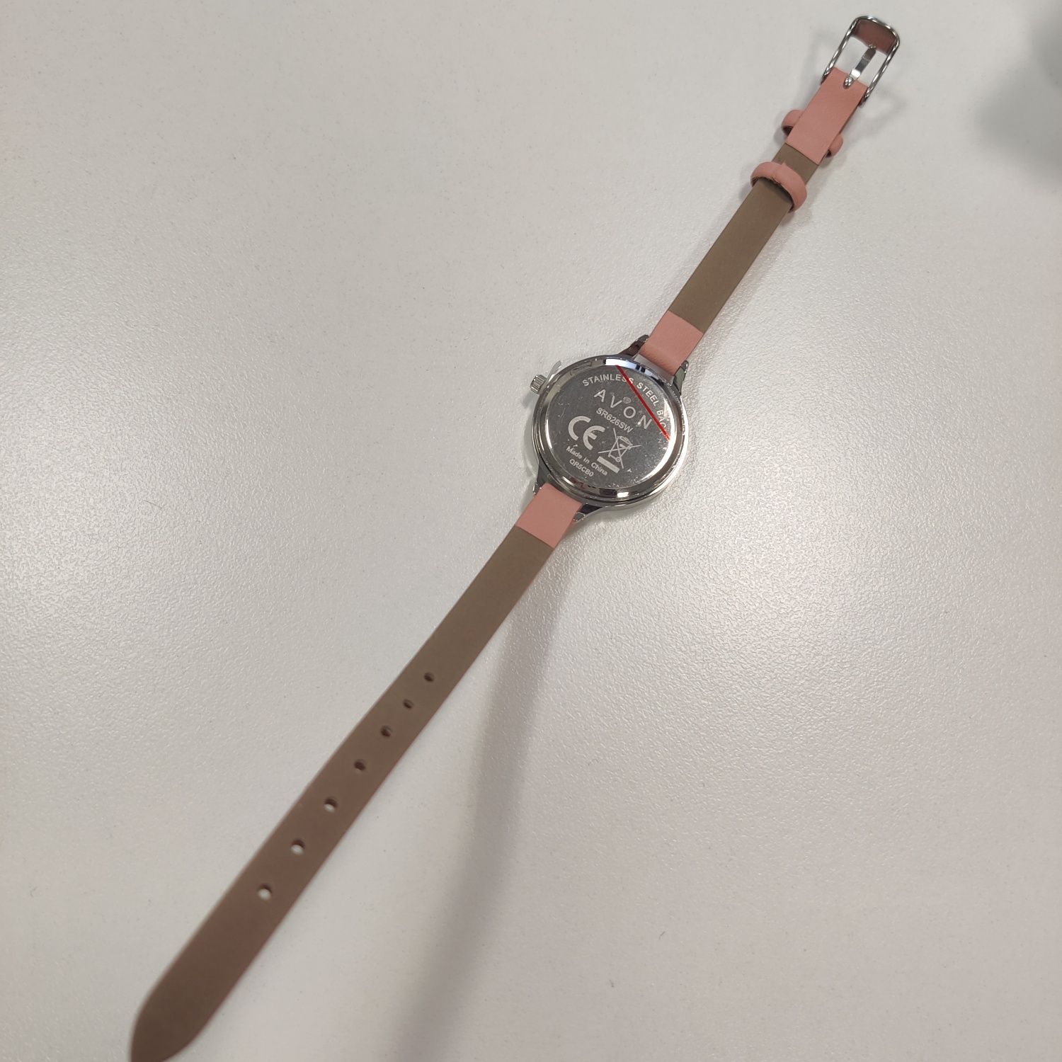 Zegarek damski różowo-srebrny