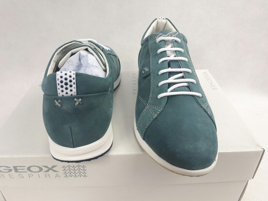 NOWE sneakersy Geox Respire bufalo nbk eu39 D52h5a 000se c4008 półbuty