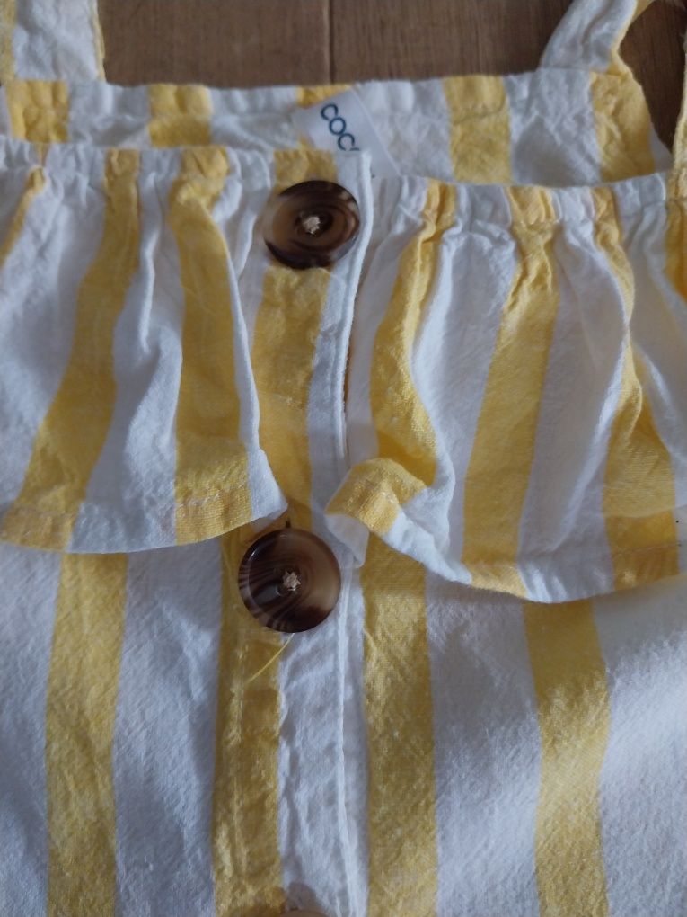 Sukienka Coccodrillo len i bawełna r 146/152