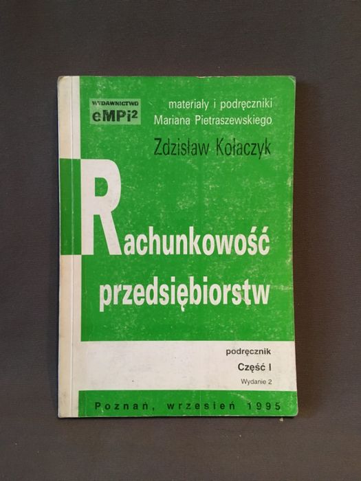 Rachunkowość przedsiębiorstw, cz.1, Kołaczyk