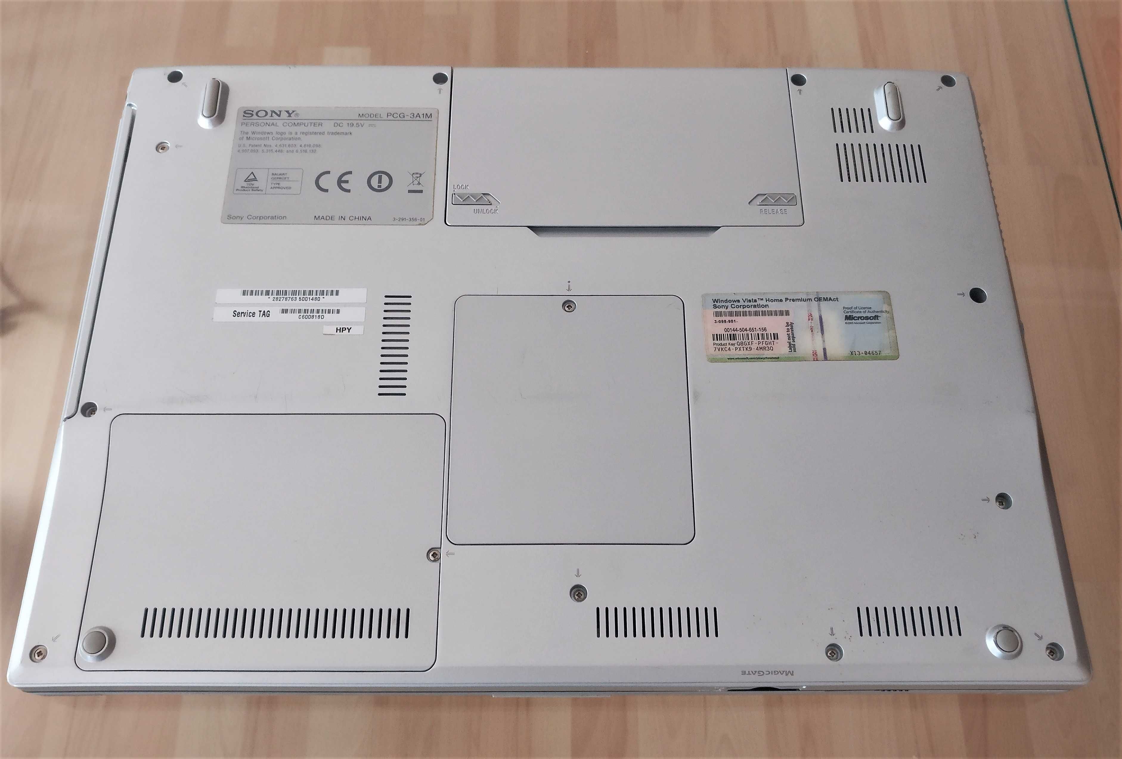 Portatil Sony Vaio PCG-3A1M com avaria