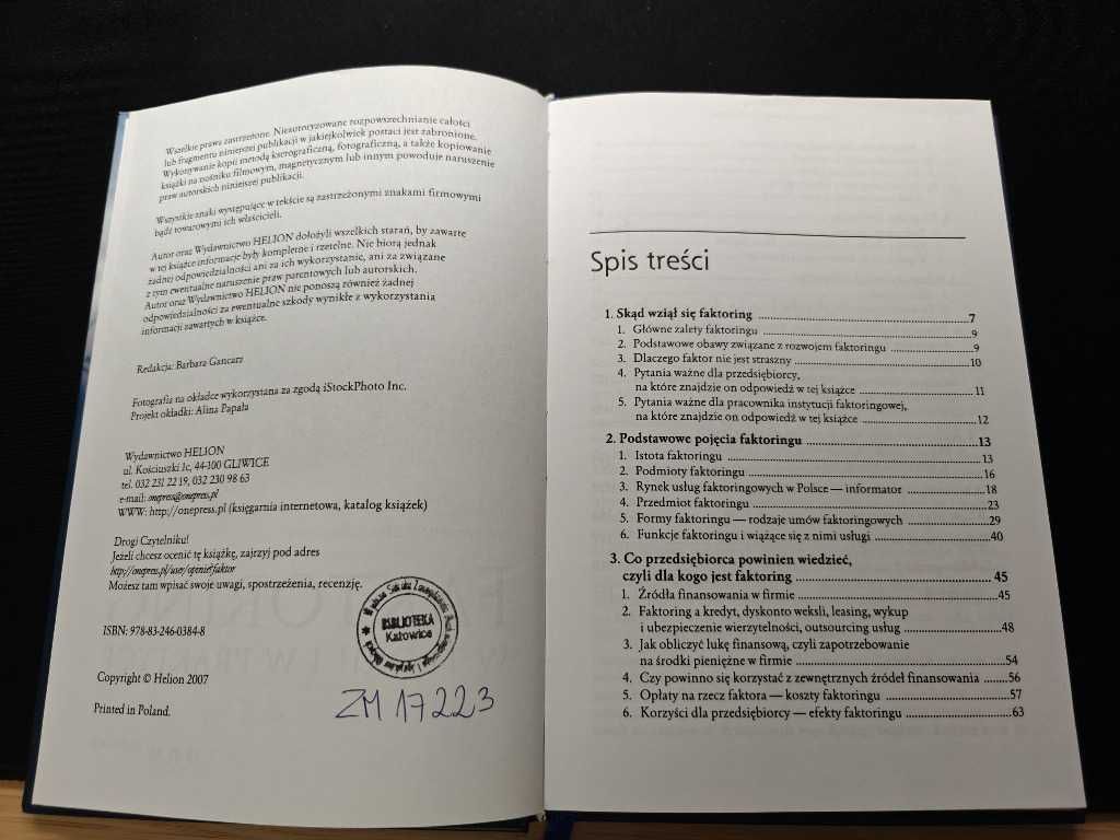 Katarzyna Kreczmańska Faktoring w teorii i w praktyce, Wydanie III