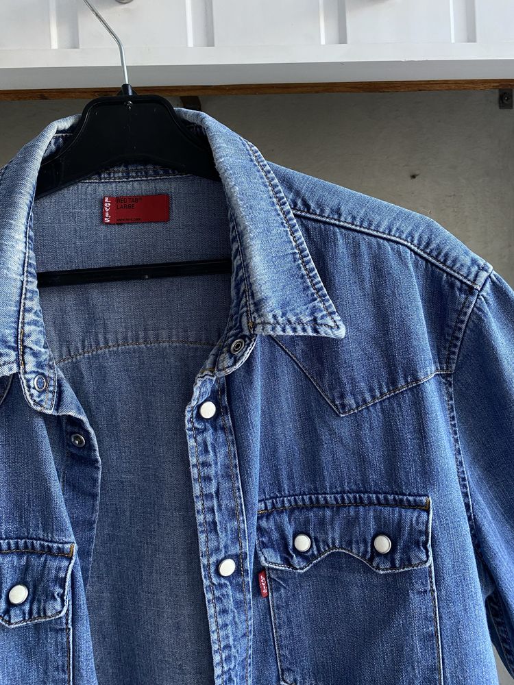 Вінтажна джинсова сорочка Levi’s оригінал L-XL