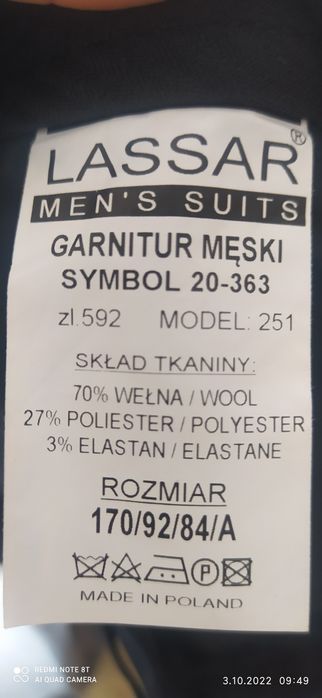 Garnitur/Smoking męski