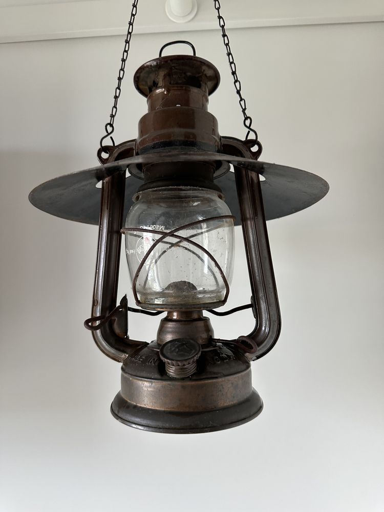 Lampa naftowa zabytkowa niemiecka Bat no 158