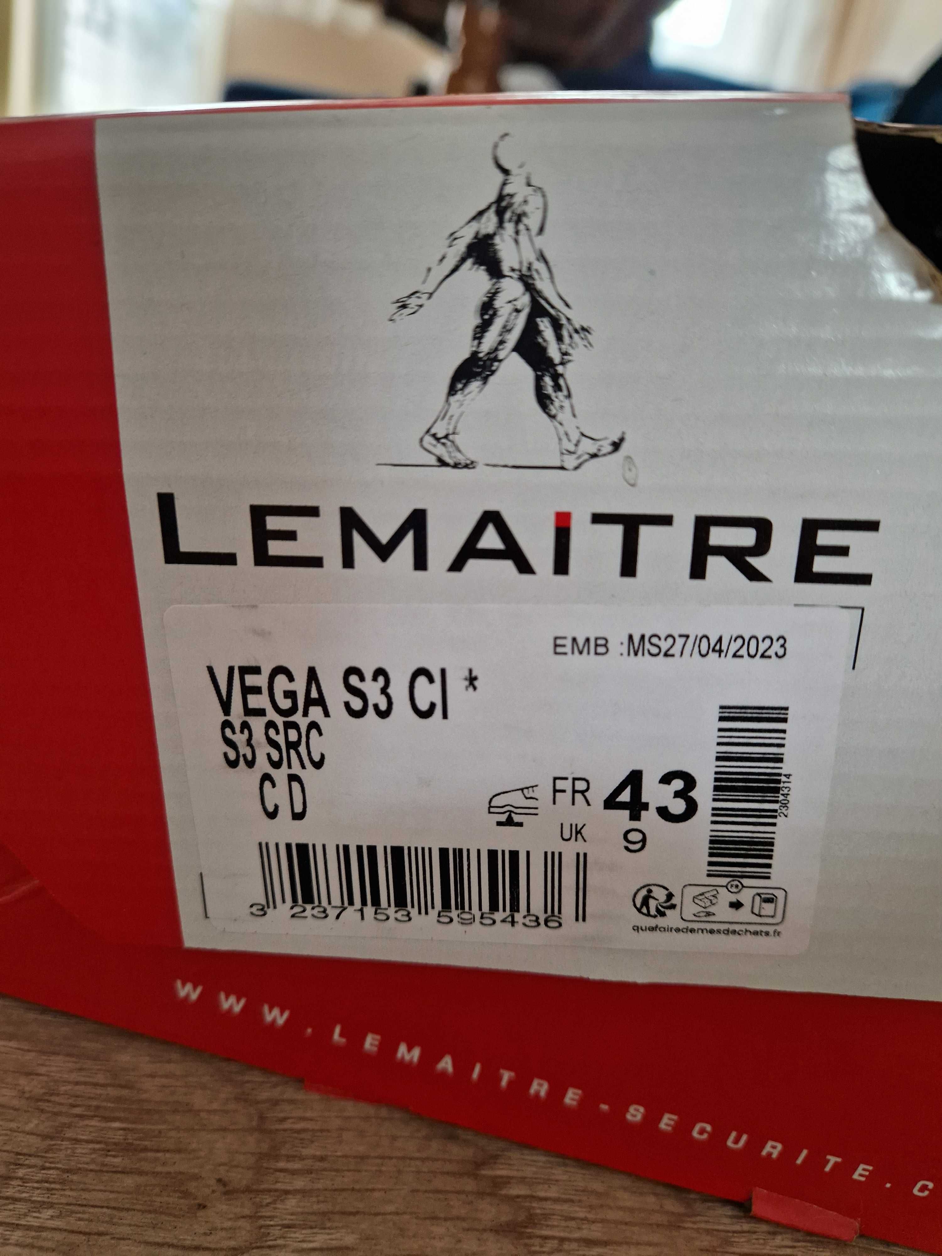 Buty bhp skórzane Lemaitre Vega S3