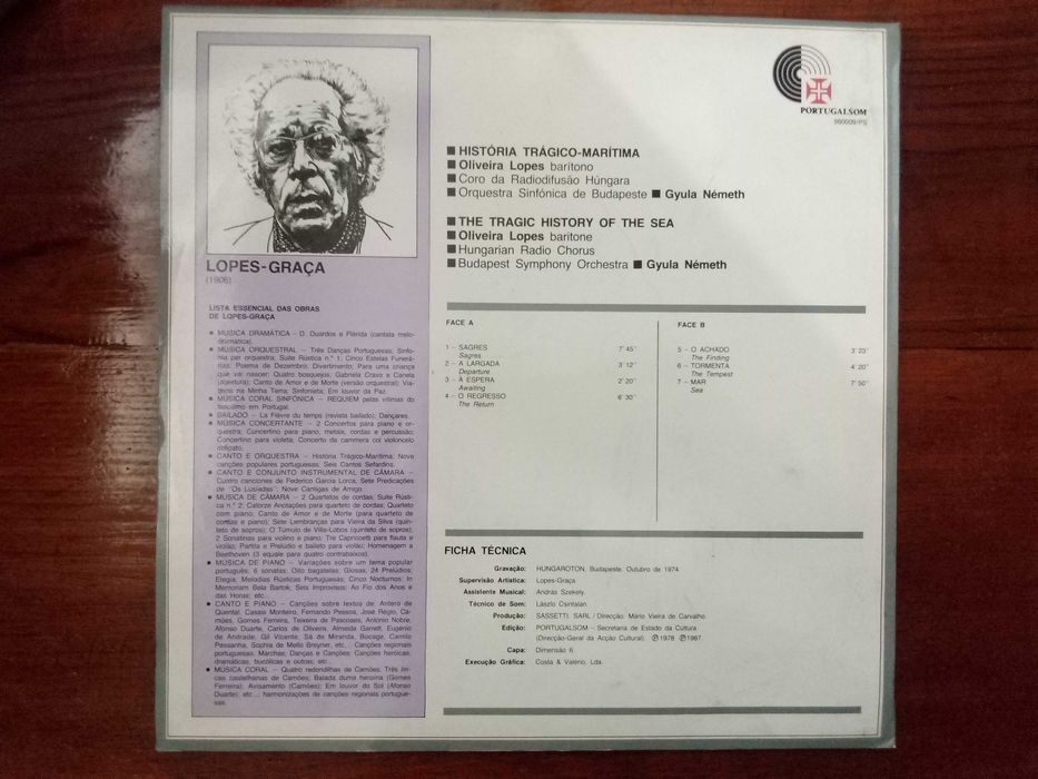 Lopes-Graça - 4 discos de vinil