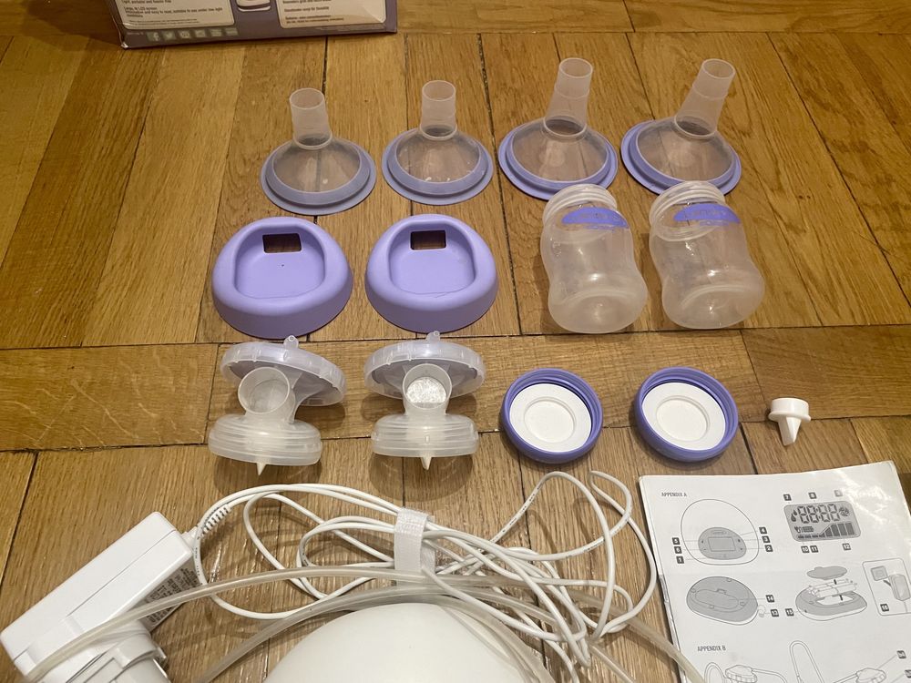 Podwójny laktator elektryczny na dwie piersi 2 w 1 bezprzewodowy