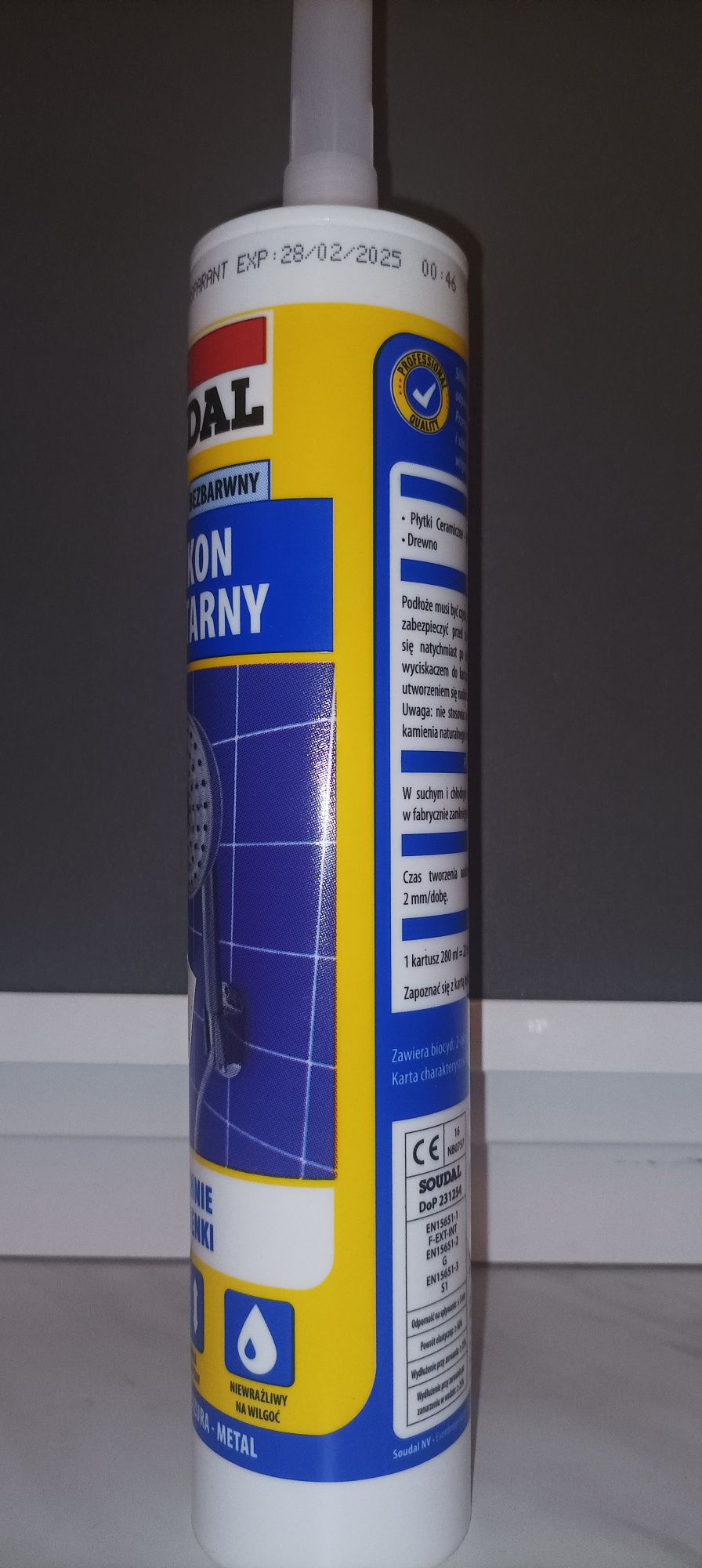 Silikon sanitarny bezbarwny 280ml