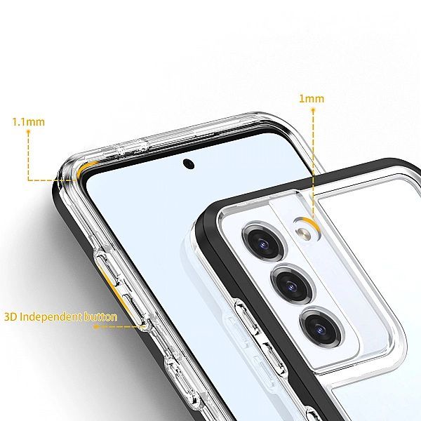 Clear 3in1 etui do Samsung Galaxy S22+ (s22 Plus) żelowy pokrowiec z r
