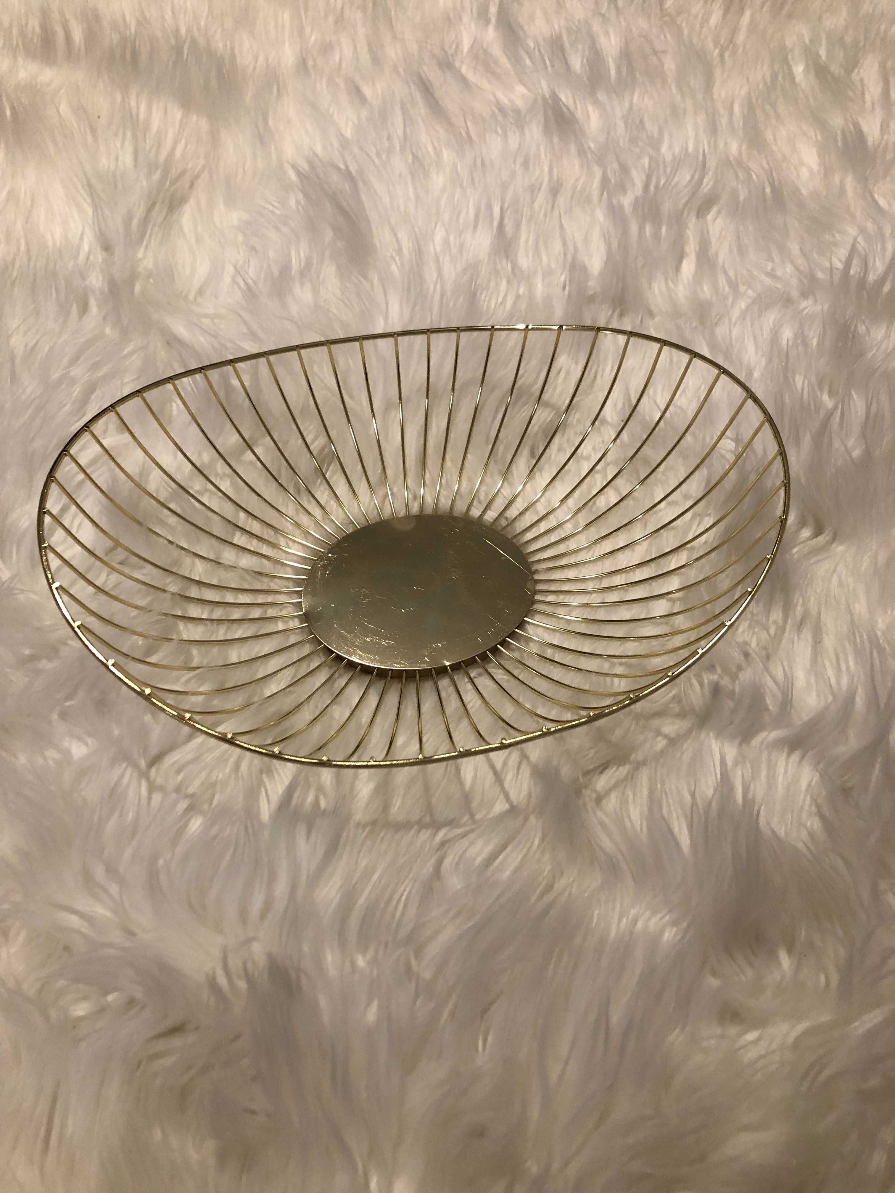 cesto dourado zara home