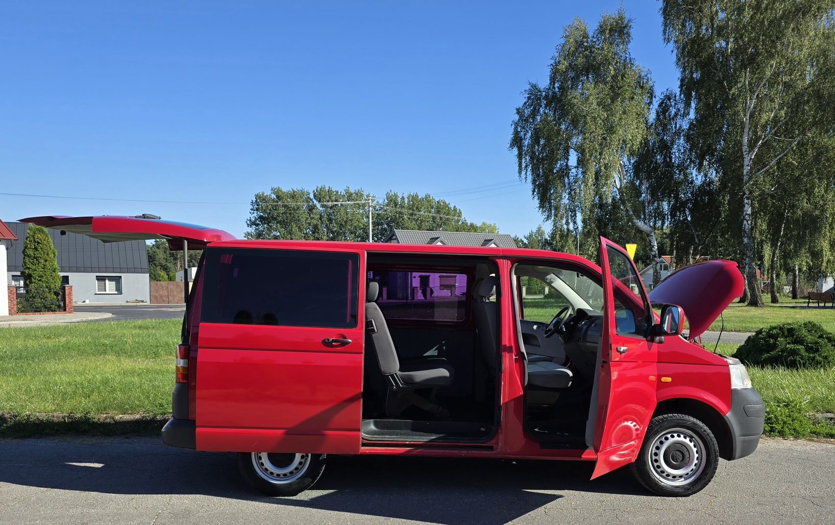 VW Transporter T5 1.9 TDi Klima 6-Osobowy Wspomaganie Elektryka Isofix