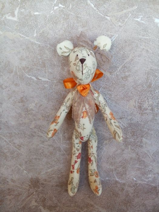 Мишка Тильда в стиле Прованс, текстильная игрушка, ручная работа