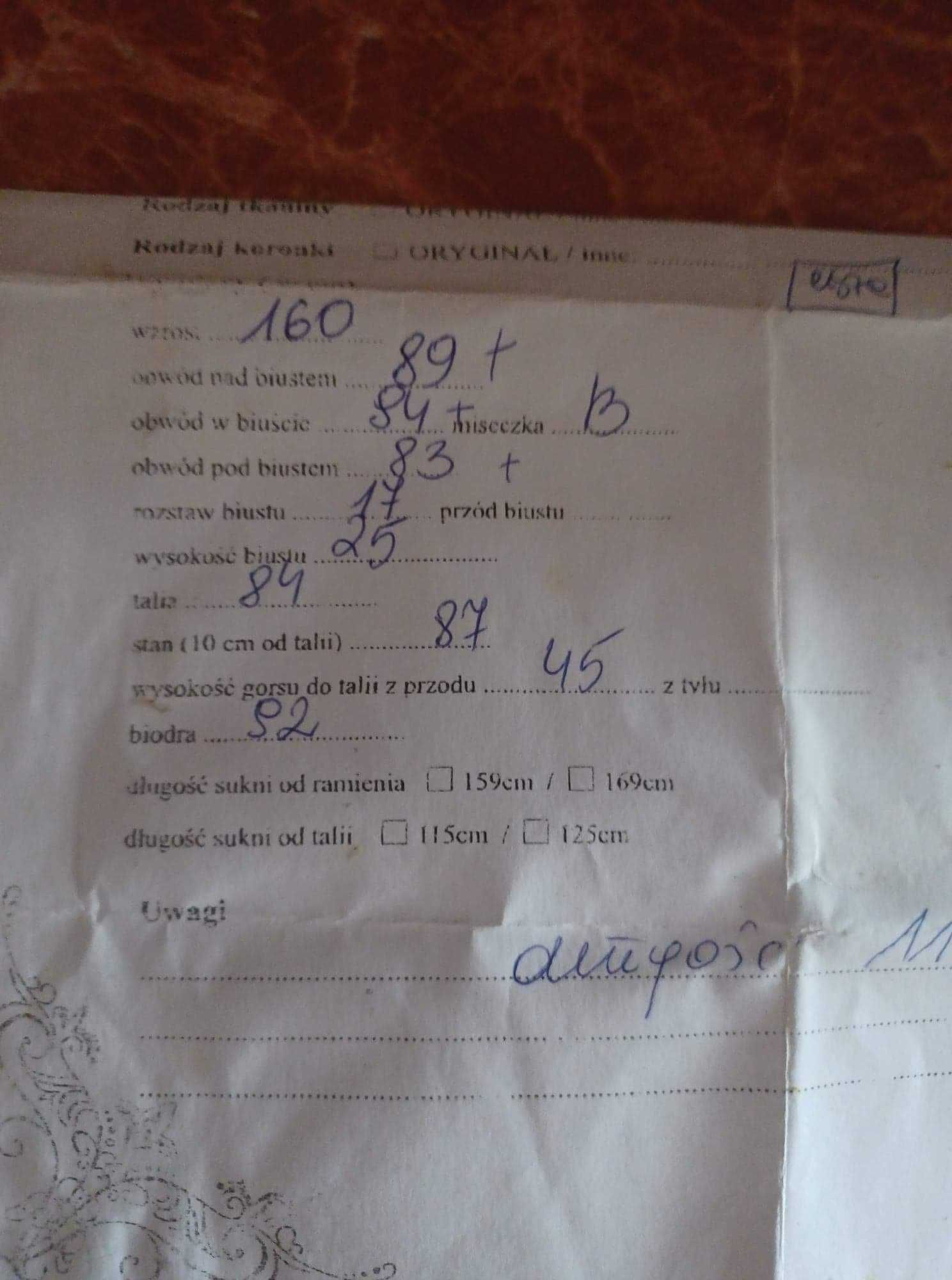 Przepiękna suknia ślubna