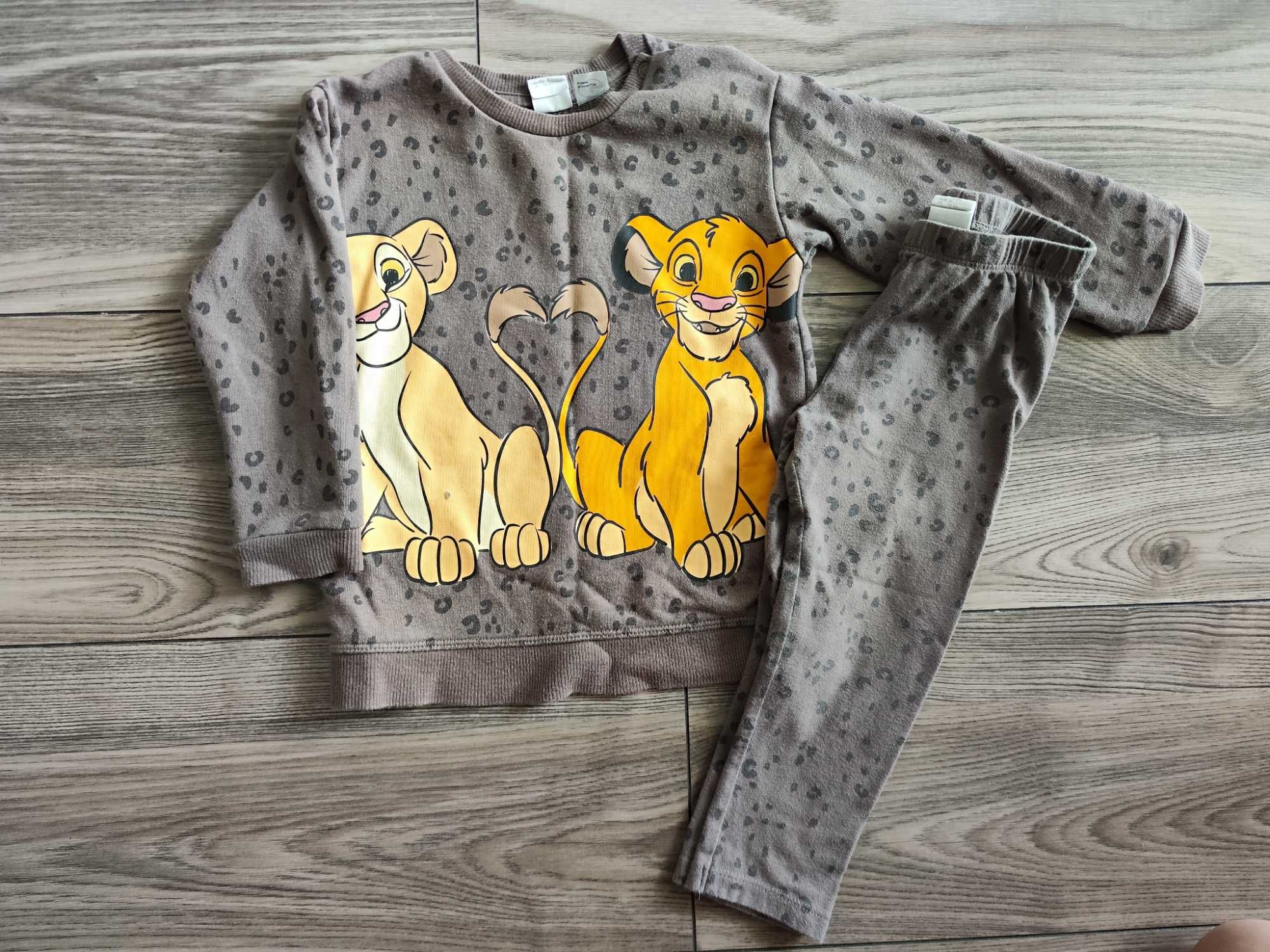 Komplet - bluza i legginsy, Król Lew, H&M, rozm. 92