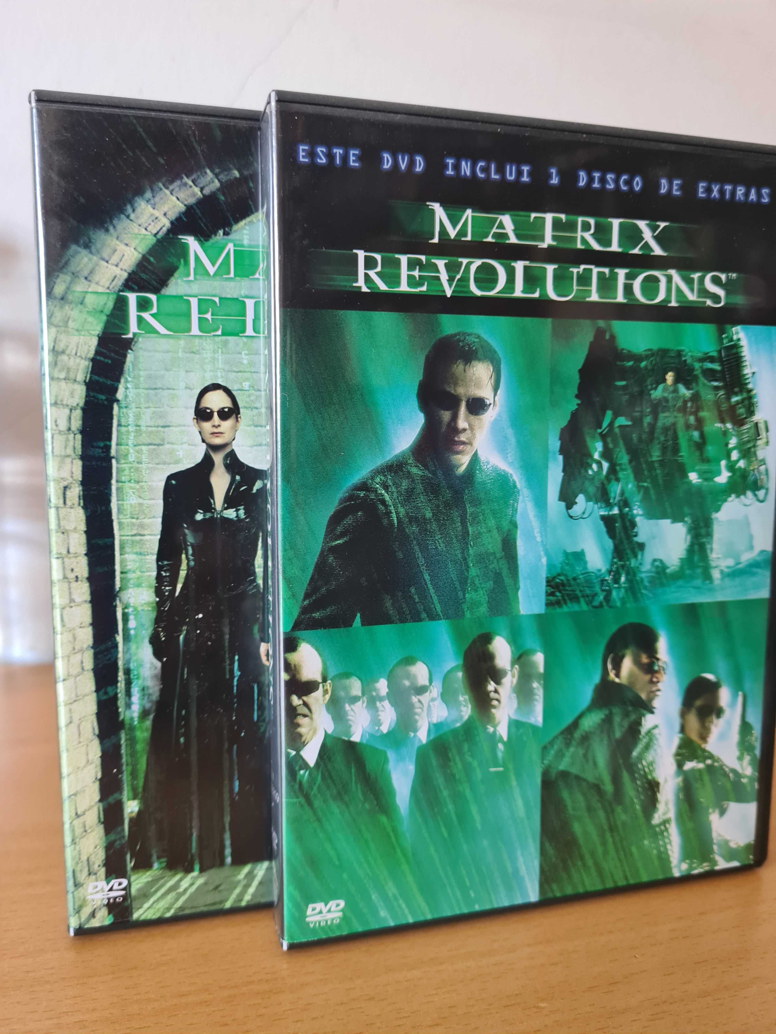 3 Filmes de "Matrix": "Matrix Revolutions" e "Matrix Reloaded" em DVD