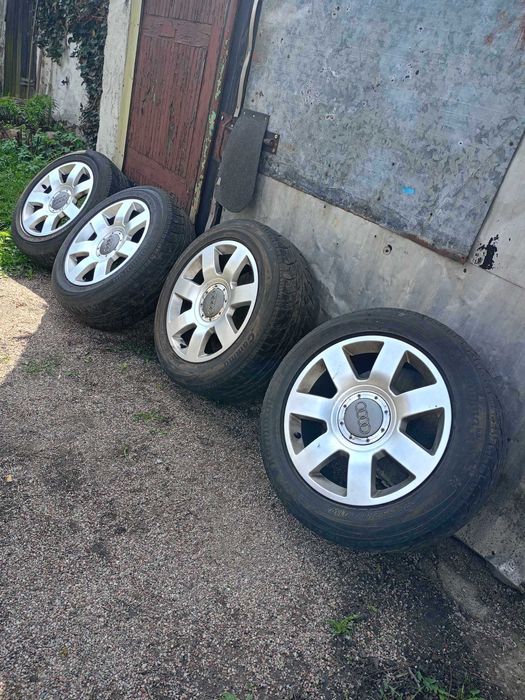 Alufelgi 17 cali 5x112 z oponami letnimi Kormoran Audi A8 D2