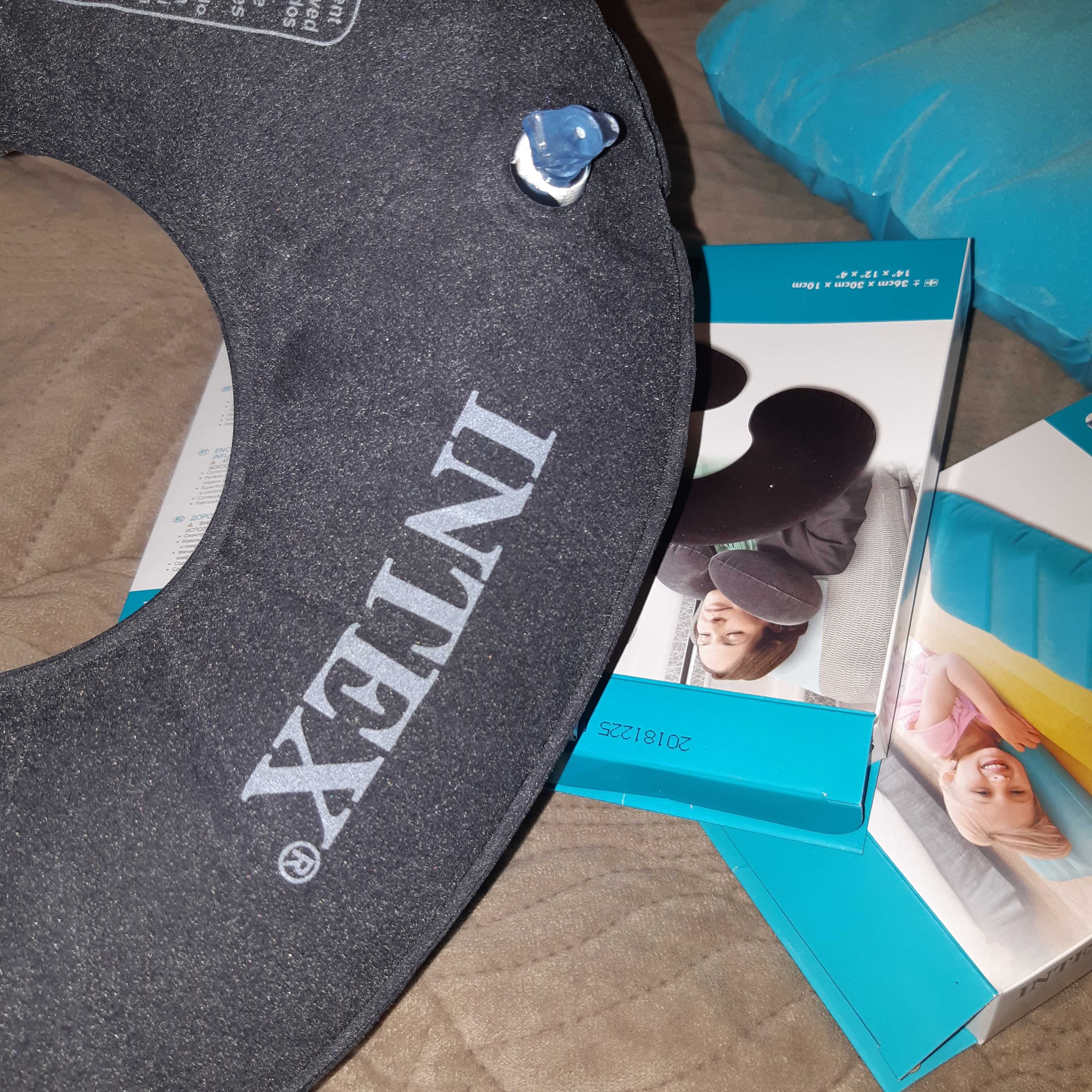 подушка для подорожей та плавання INTEX, подголовник, travel pillow