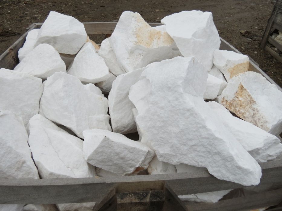 Głazy śnieżnobiałe Thasos, kamień ozdobny, ogrodowy, dekoracyjny