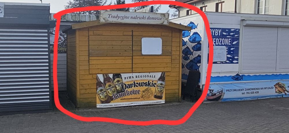 Pawilon na wynajem w Dąbkach Dąbki Plac Centrum Wynajmę Wydzierżawię