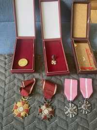 Medale PRL, złoty i srebrny krzyż zasługi, i inne