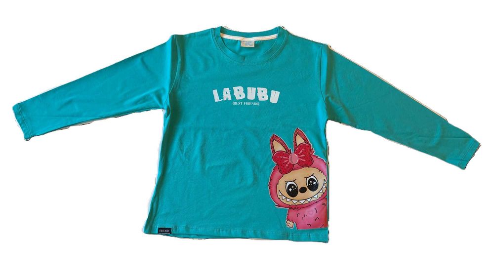 Bluzka dziewczęca niebieska Labubu - r. 128