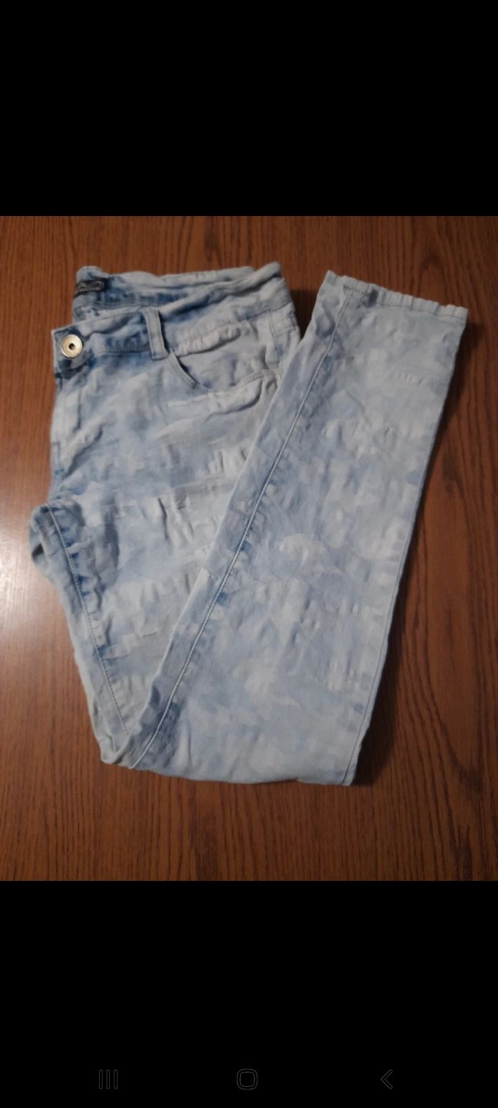 Spodnie jeans moro