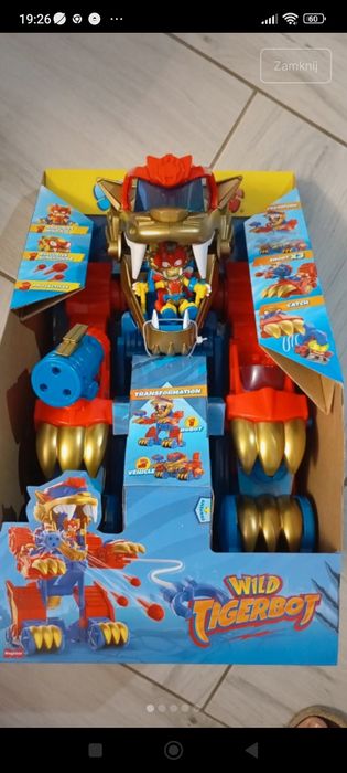 Super Things Zestaw Tygrys Robot Wild Transformer Tigerbot