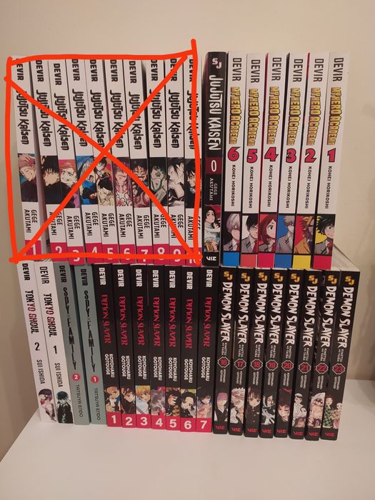 Mangás de várias coleções