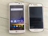 Мобільні телефони LG K7 X210 (Андроїд) і Samsung GT-18730