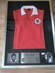 Quadro do Jogador Eusébio (Benfica) com os seus títulos.