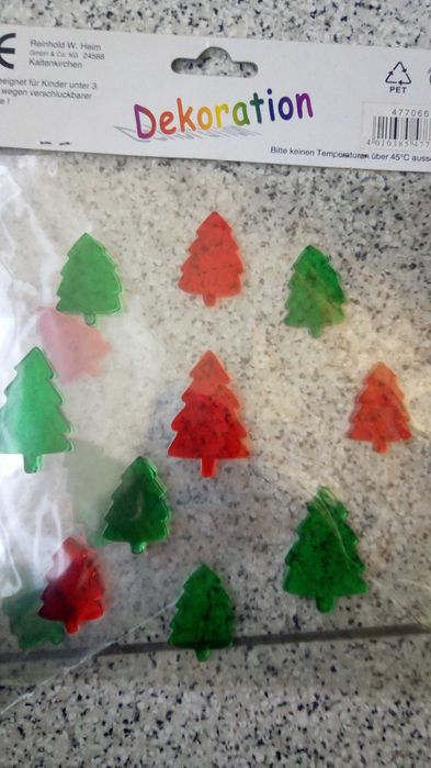 Decoração de Natal autocolantes para janelas/vidros