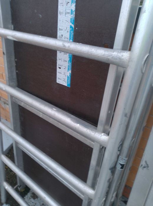 Plataforma de andaime em alumínio