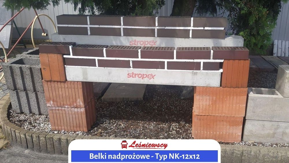 NADPROŻA kwadratowe strunobeton NK-12 Belki żelbetowe Jarocin-Pleszew