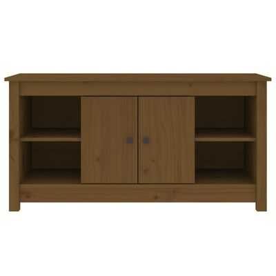 vidaXL Szafka pod TV, miodowy brąz, 103x36,5x52 cm, drewno sosnowe
