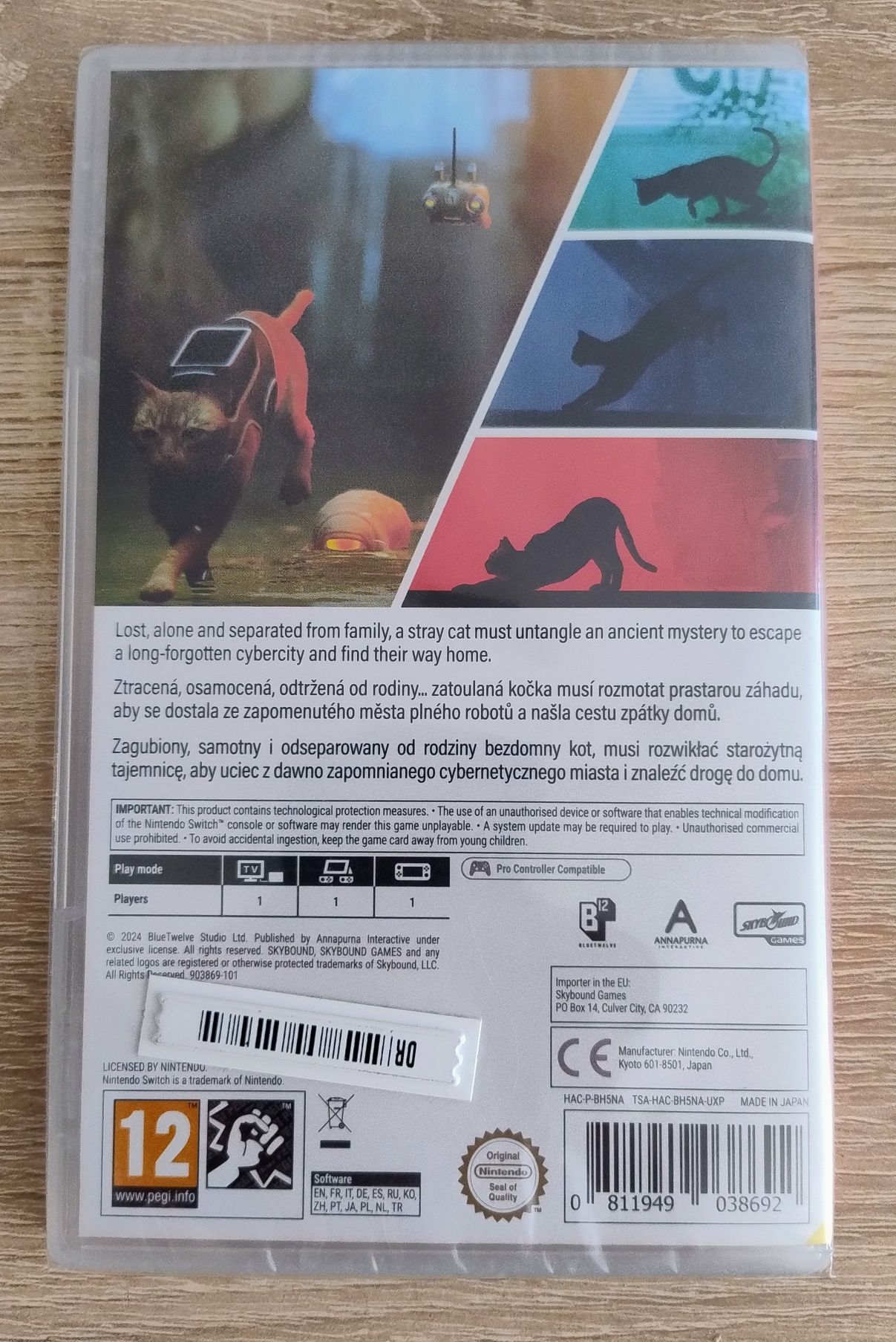 NOWA gra Nintendo Switch STRAY w folii