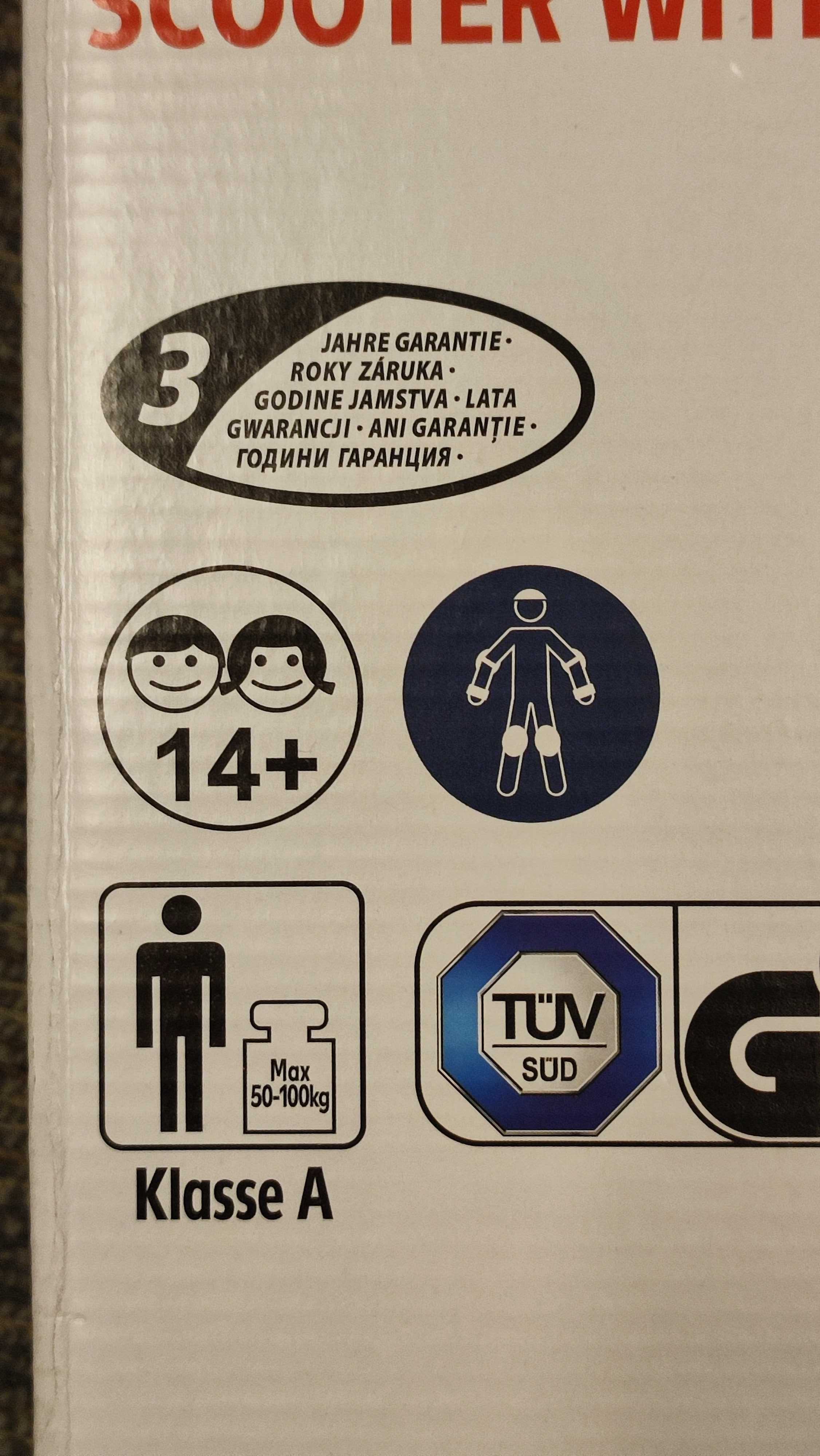 Hulajnoga Hip Hoops świecące koła 20 cm składana dzwonek lampka