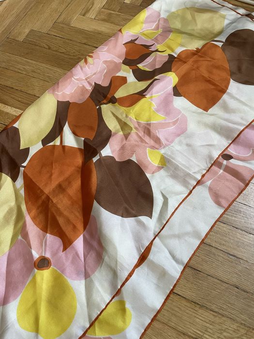 Apaszki chusty vintage material na gumki jedwab