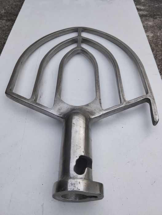 Pá inox misturadora massa pastelaria como nova