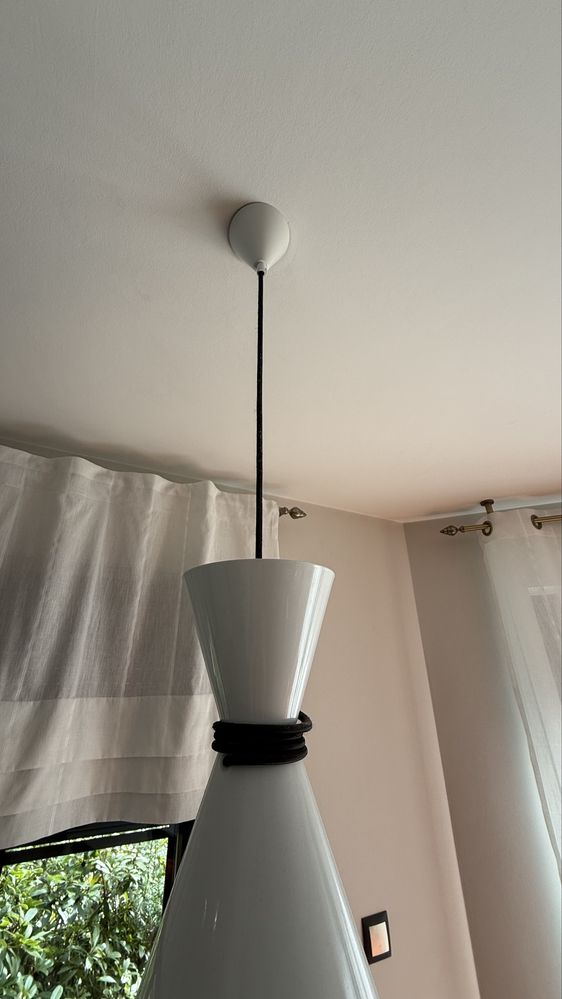 Modne lampy  sufitowe :metalowe, biale tuby - komplet 4 szt.