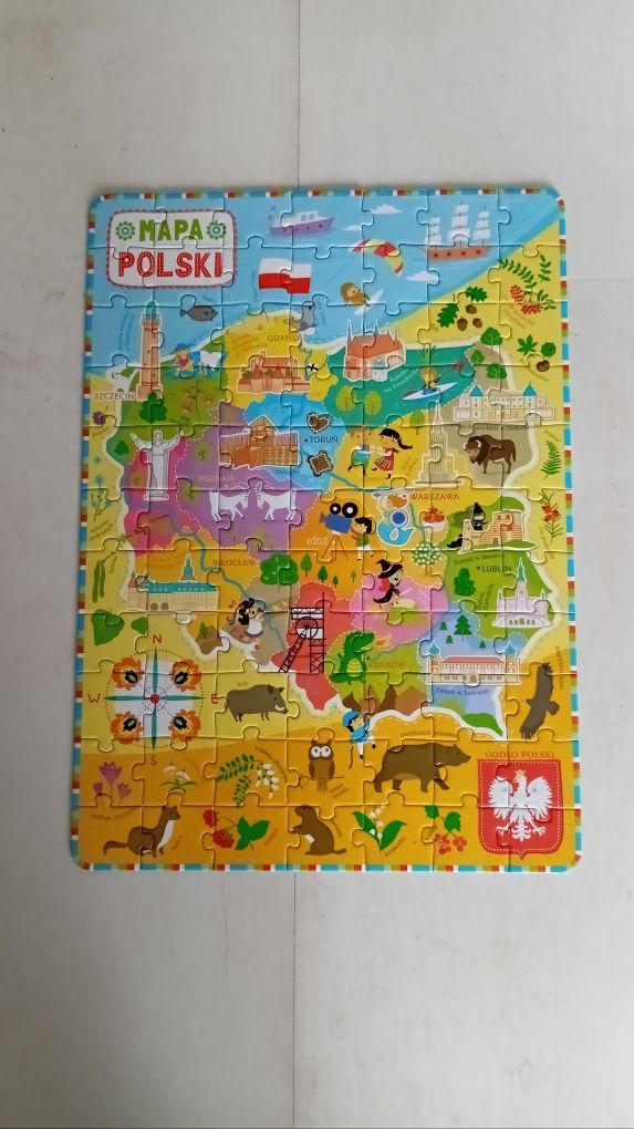Czu Czu, Mapa Polski puzzle