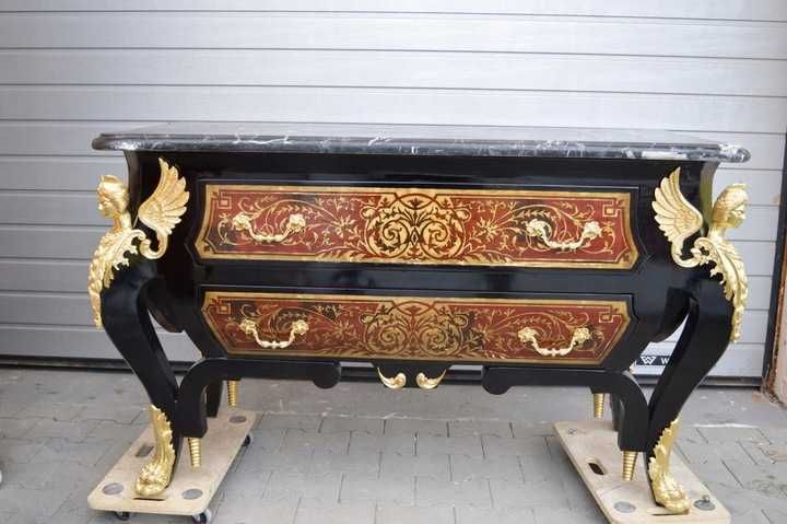 STARA komoda boulle 250KG! SZAFA marmur brąz