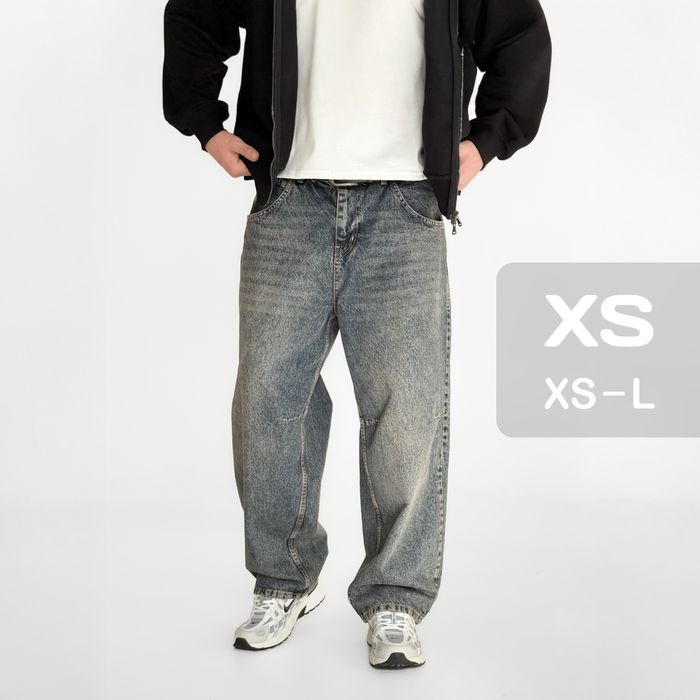 Джинси чоловічі baggy jeans, широкие джинсы мужские реп rap sk8 ск8 XS