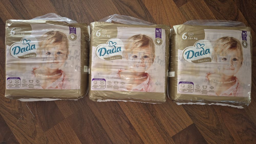 Pieluchy dada 16kg nowe