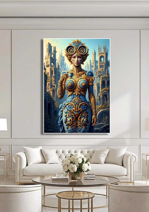 Obraz na płótnie - Ornamentyka i architektura - wielkość 75cm x 108cm