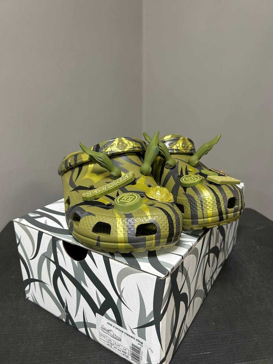 Крокси Crocs x CLOT green premium