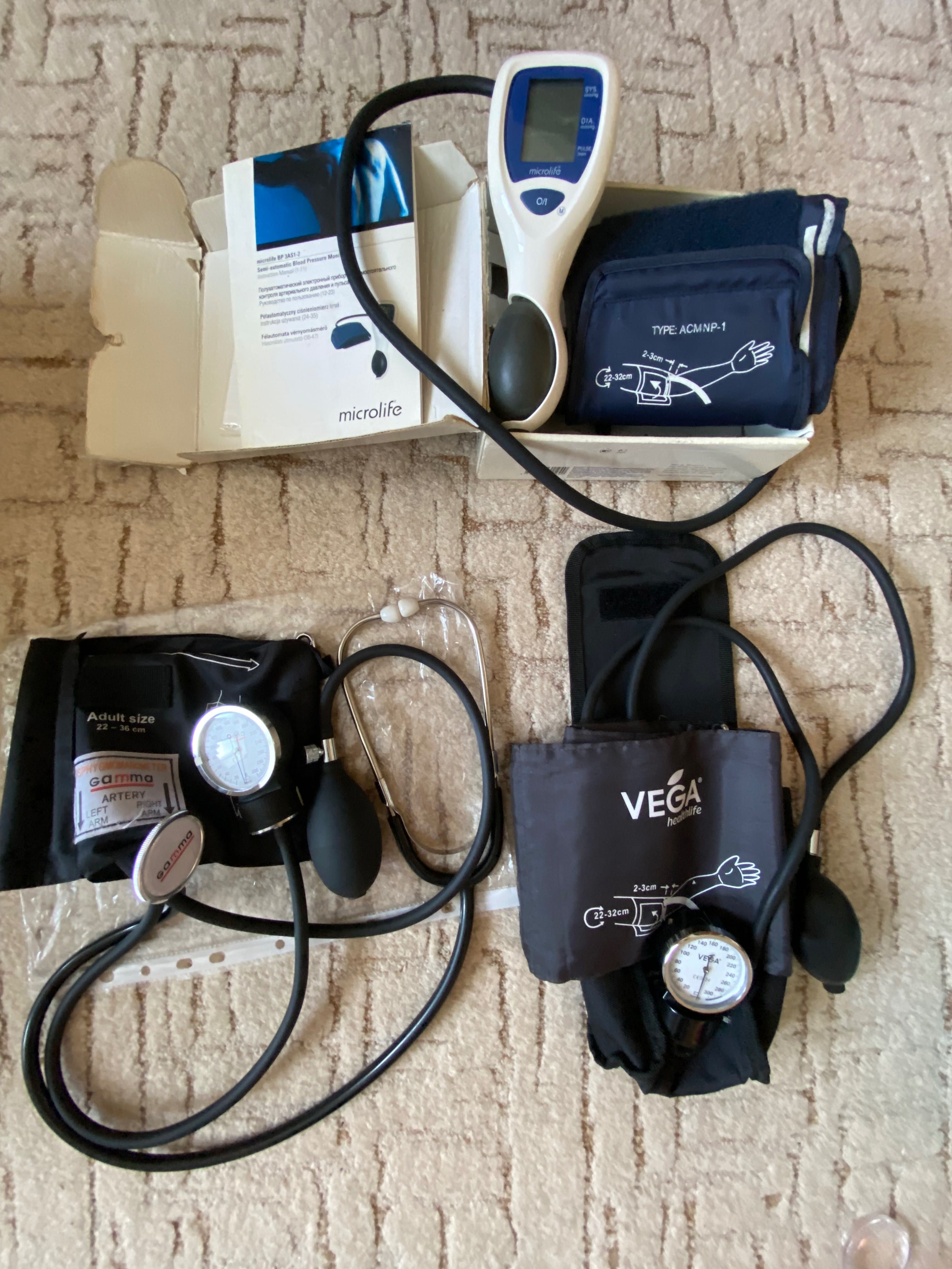 Медицинский тонометр (Gamma, Vega, Microlife)