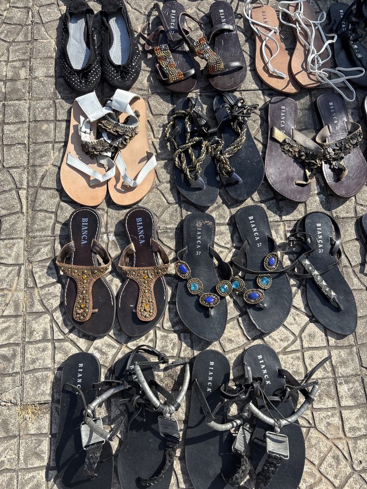Lote sandalias pele nova s