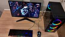 Zestaw Do Gier i7 8x4.2GHz/Ram-16GB/Grafika-4GB/SSD+1TB/LG 24' LED IPS